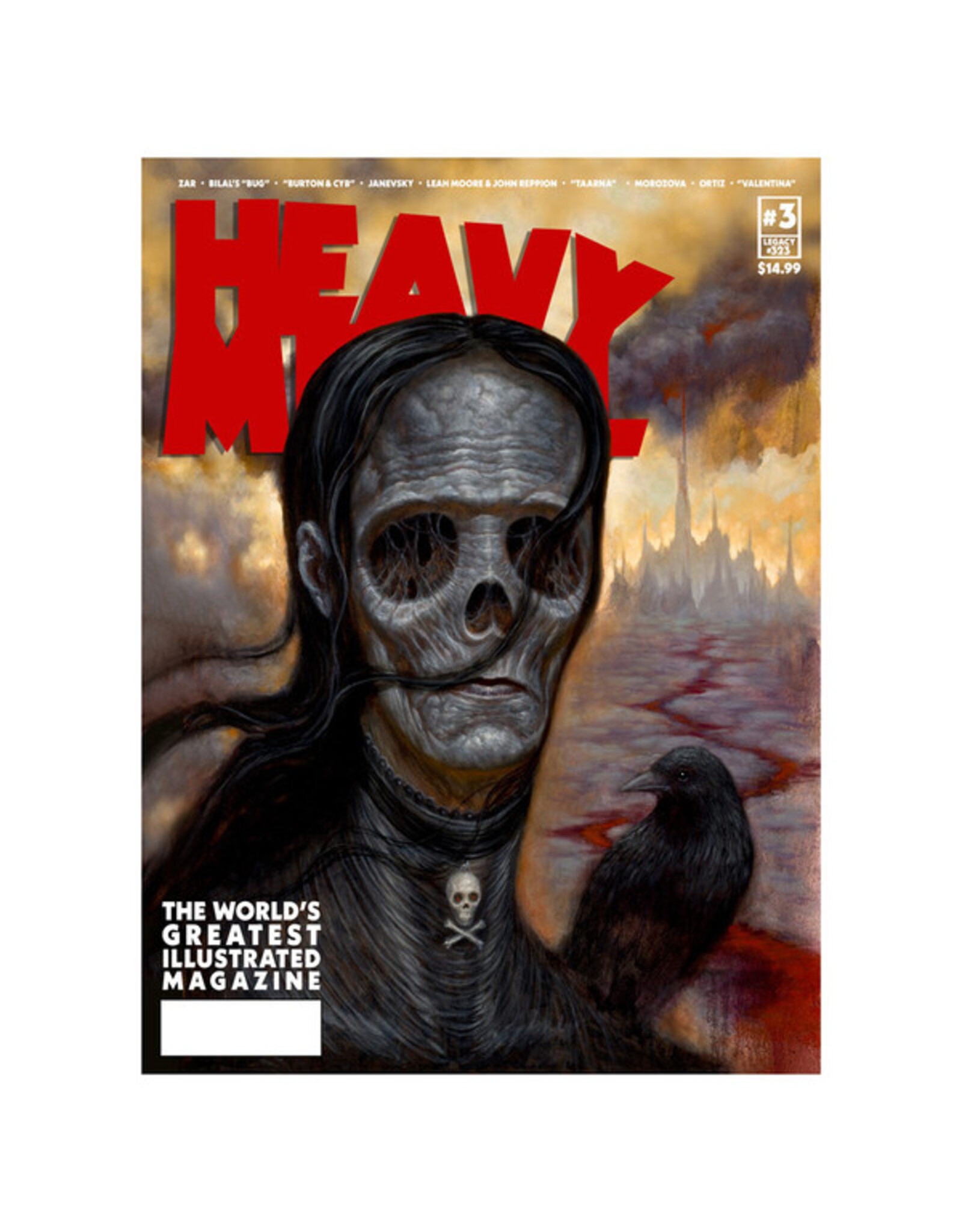 Heavy Metal #3B Chet Zar Cover