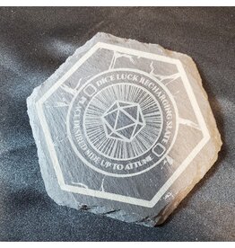 Kobold Forge Studio Slate Coaster: Dice Recharge Station