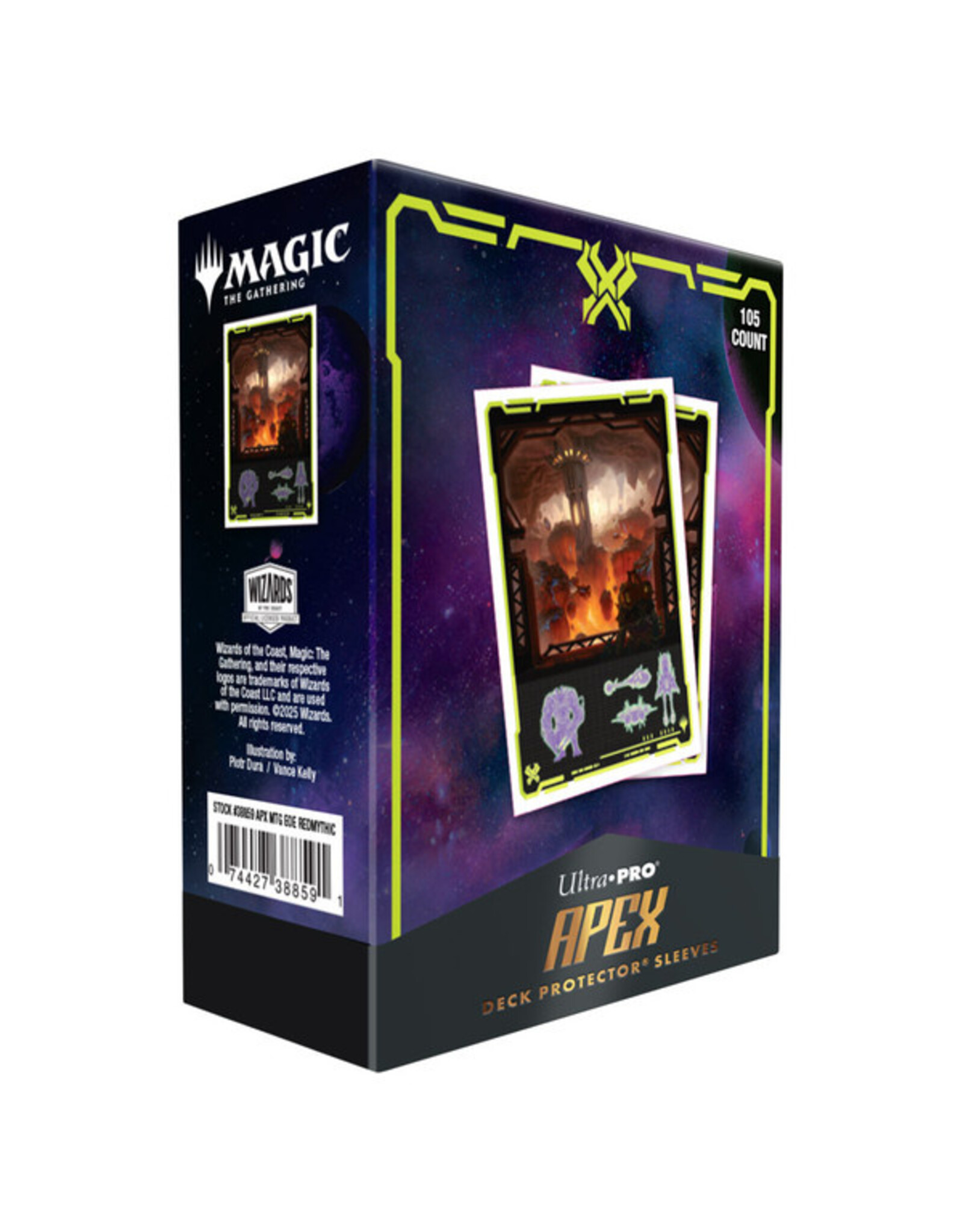Ultra Pro Deck Protector: Apex: Magic the Gathering: Edge of Eternities: Red (105)