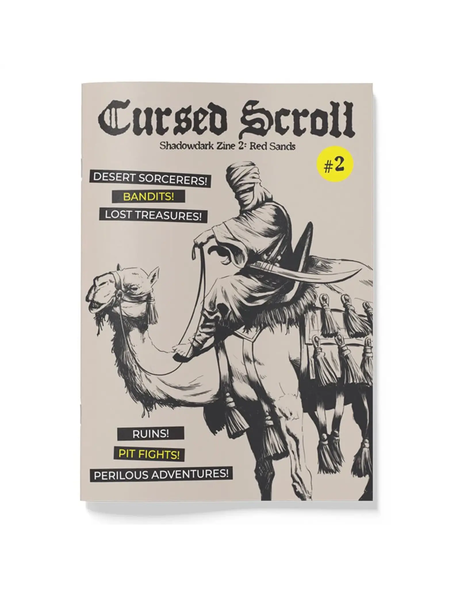 Shadowdark Cursed Scroll Zine, Vol. 2: Red Sands, Print (Shadowdark RPG)