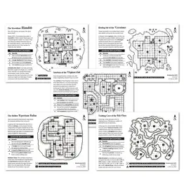 Shadowdark Five Mini-Adventure Cards, Print (Shadowdark)