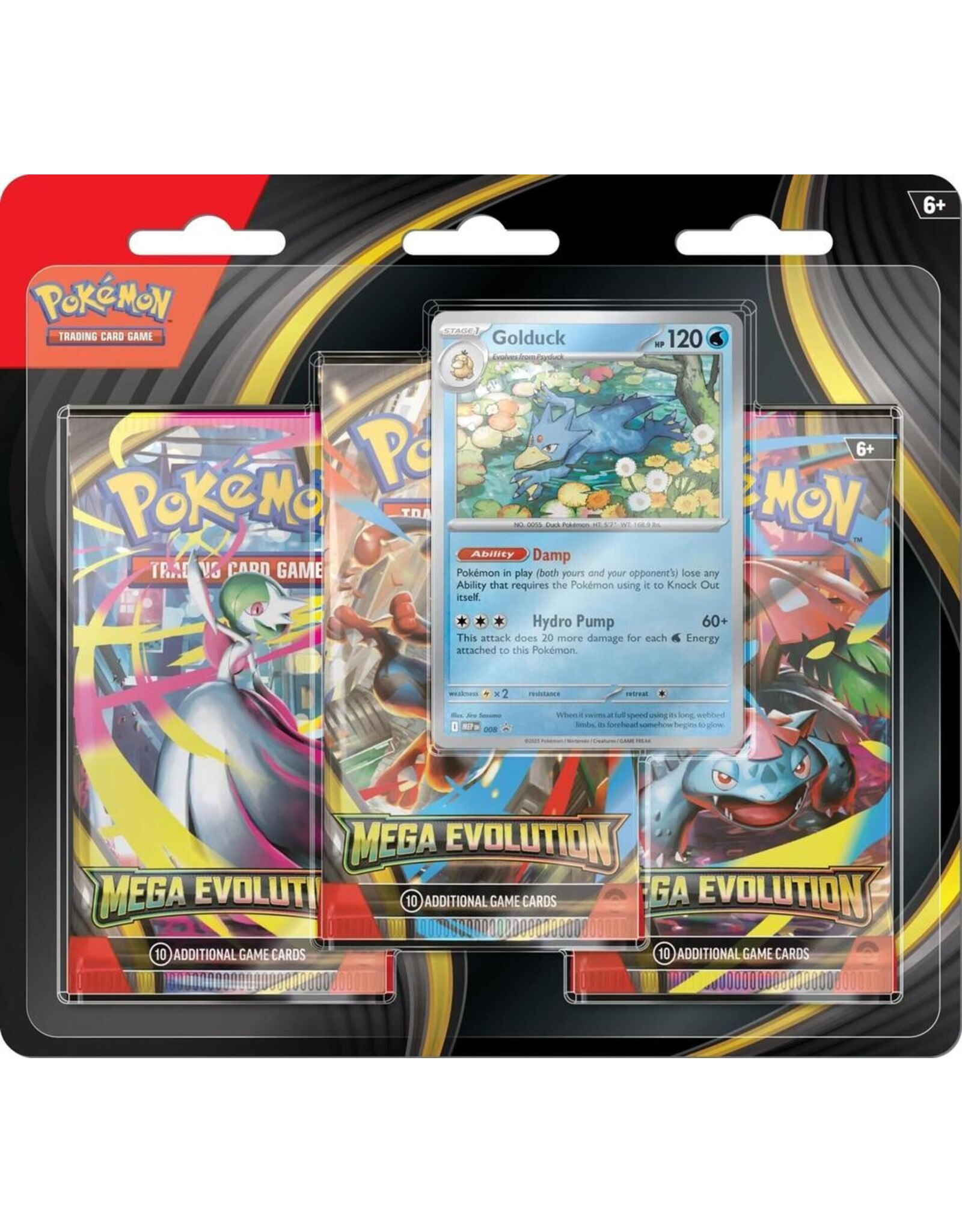 Pokemon Pokemon TCG: Mega Evolution 1: 3-Booster Blister