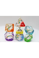 Foam Brain Double Rainbow RPG Dice Set