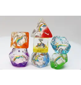 Foam Brain Double Rainbow RPG Dice Set