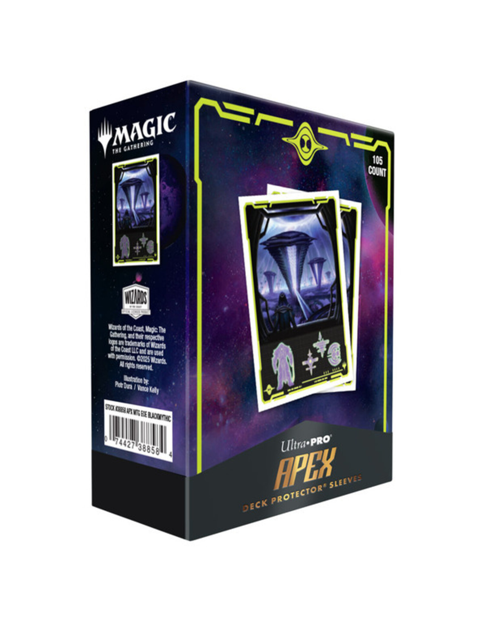Ultra Pro Deck Protector: Apex: Magic the Gathering: Edge of Eternities: Black (105)