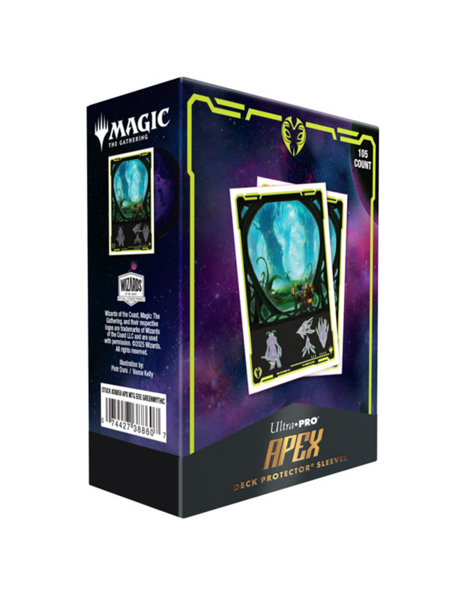 Ultra Pro Deck Protector: Apex: Magic the Gathering: Edge of Eternities: Green (105)