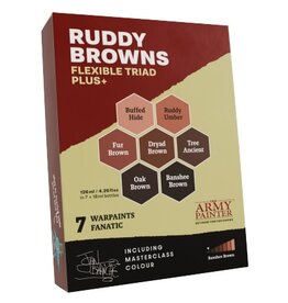 Army Painter Warpaints Fanatic: Flexible Triad PLUS+ - Ruddy Browns