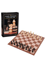 Spinmaster Chess, Checkers, & Tic Tac Toe Refresh (Cardinal Classics)