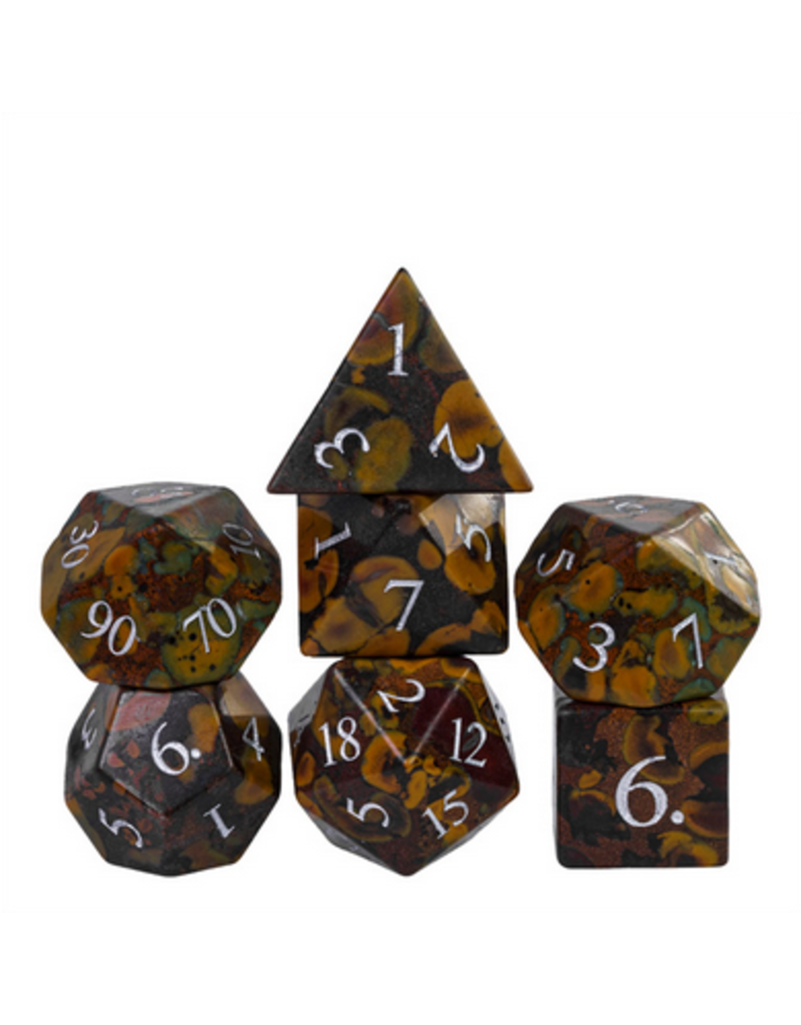 Foam Brain Camouflage - Gemstone Engraved with Silver