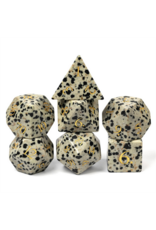 Foam Brain Black Speckle Gemstone - Engraved with Gold