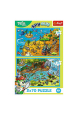 Trefl Puzzle: Trefliks in Animal Land 2X70pc (Trefl Kids)