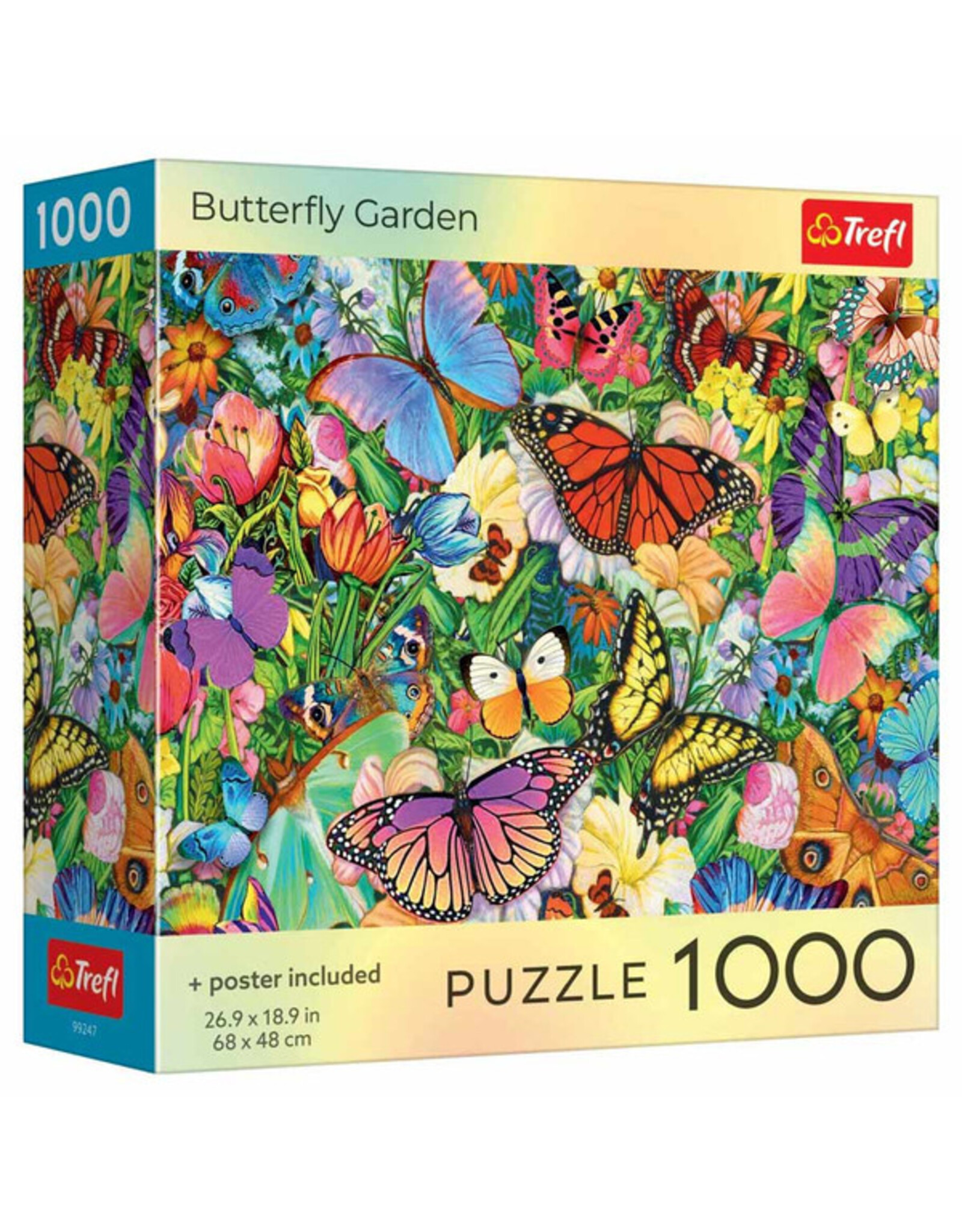 Trefl Puzzle: Butterfly Garden 1000 Piece (Trefl Red)