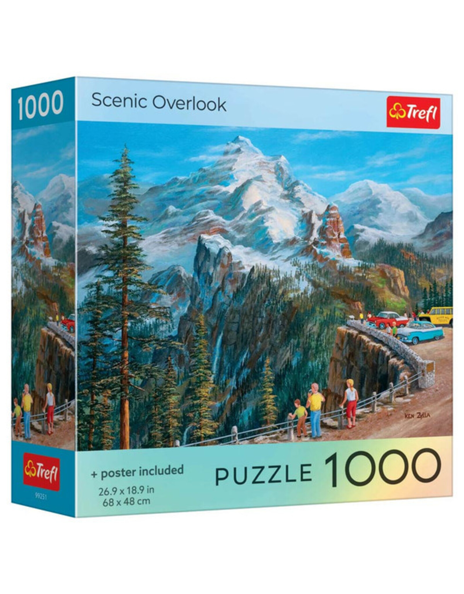 Trefl Puzzle: Scenic Overlook 1000 Piece (Trefl Red)