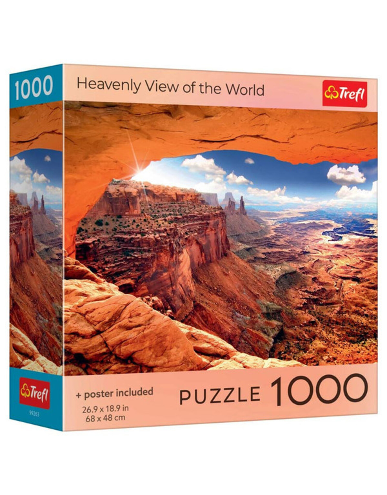 Trefl Puzzle: Heavenly View of World 1000 Piece (Trefl Red)