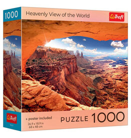 Trefl Puzzle: Heavenly View of World 1000 Piece (Trefl Red)