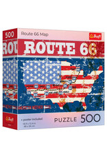 Trefl Puzzle: Route 66 Map 500 Piece (Trefl Red)