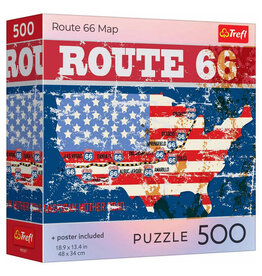 Trefl Puzzle: Route 66 Map 500 Piece (Trefl Red)