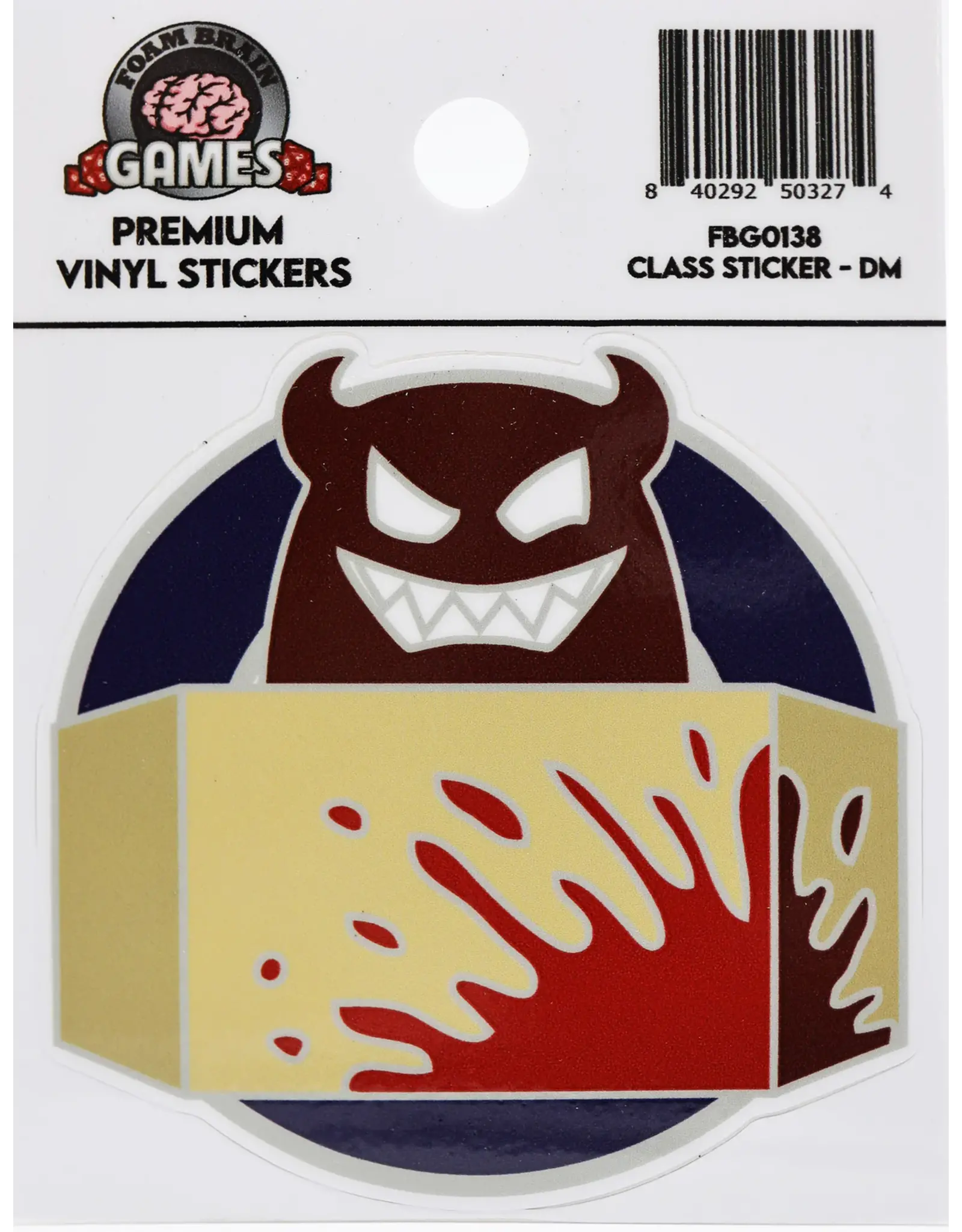 Foam Brain Class Sticker - Dungeon Master