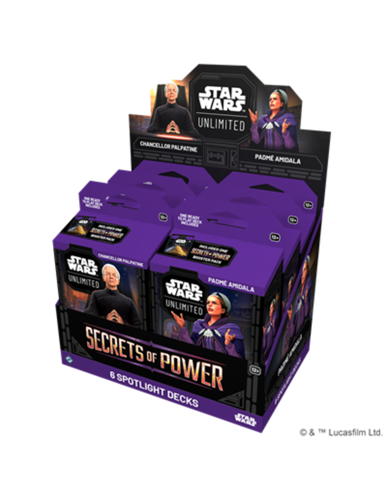 Fantasy Flight Games Star Wars: Unlimited - Secrets of Power: Spotlight Deck Display