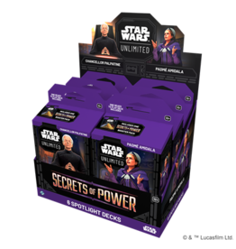 Fantasy Flight Games Star Wars: Unlimited - Secrets of Power: Spotlight Deck Display
