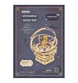 Robotime Starry Night Orrery Planetary Music Box