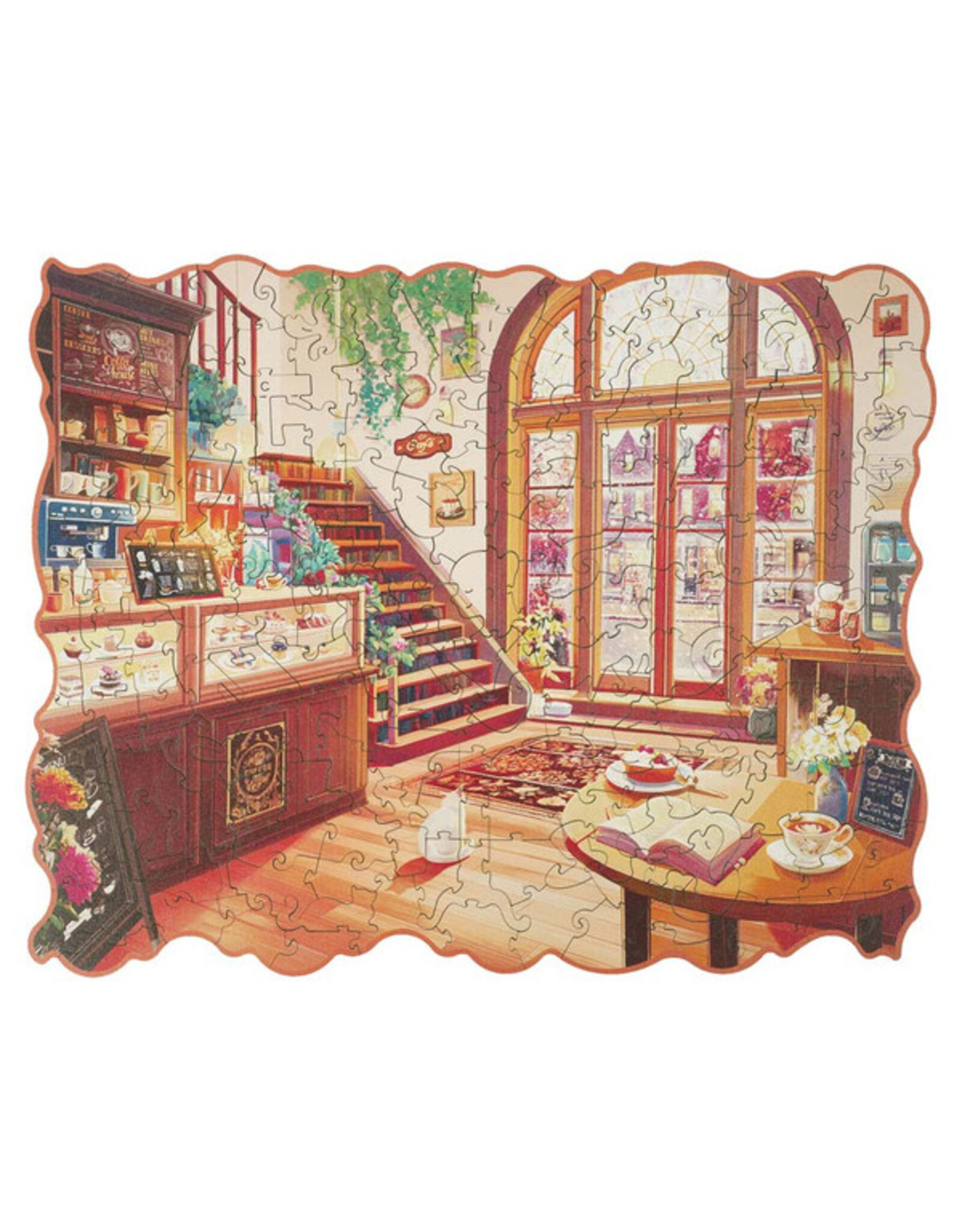 Robotime Puzzle: Wooden: Rowood Cozy Winter Cafe 200 pcs