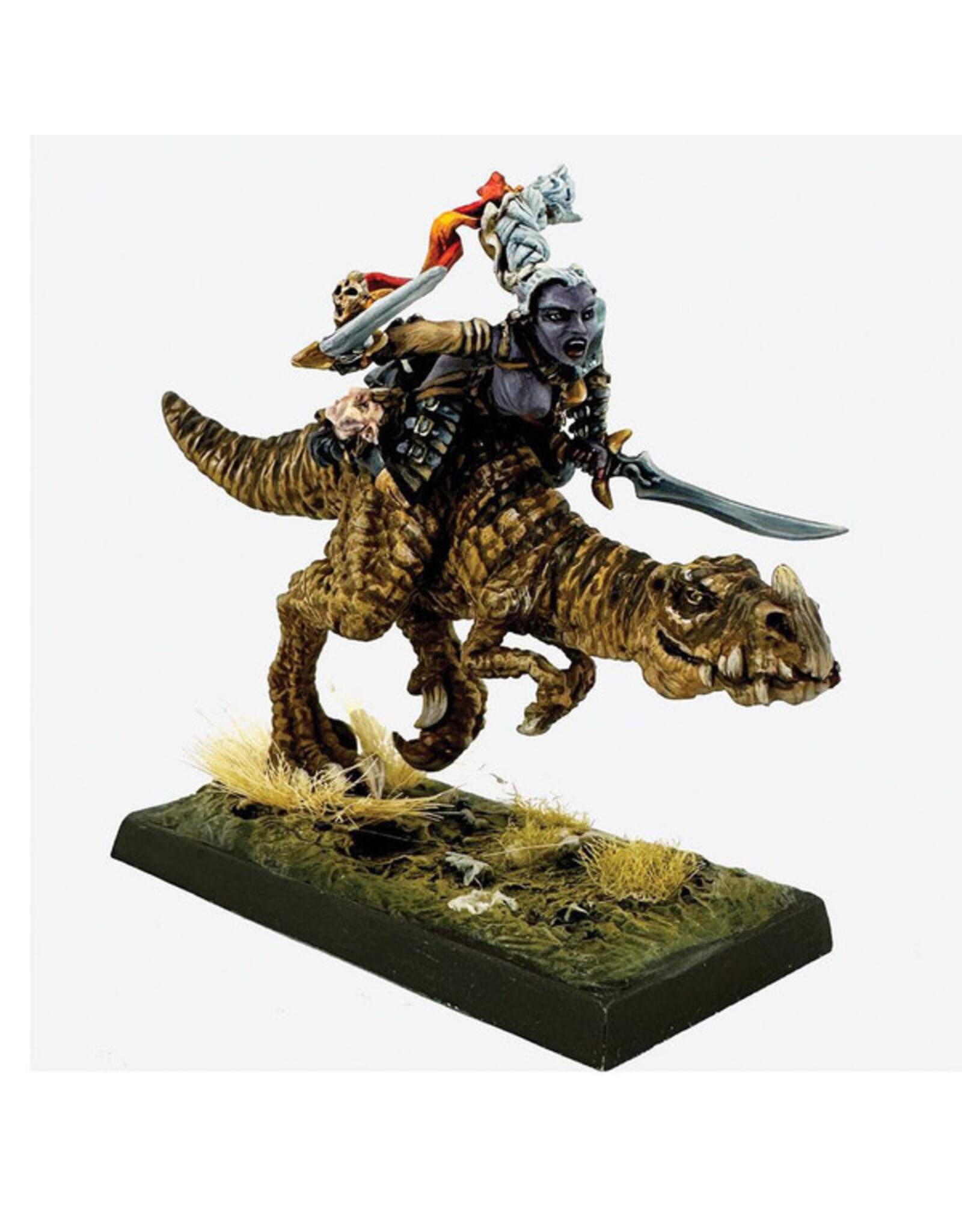 Reaper Legends: Dark Elf Heroine on Lizard