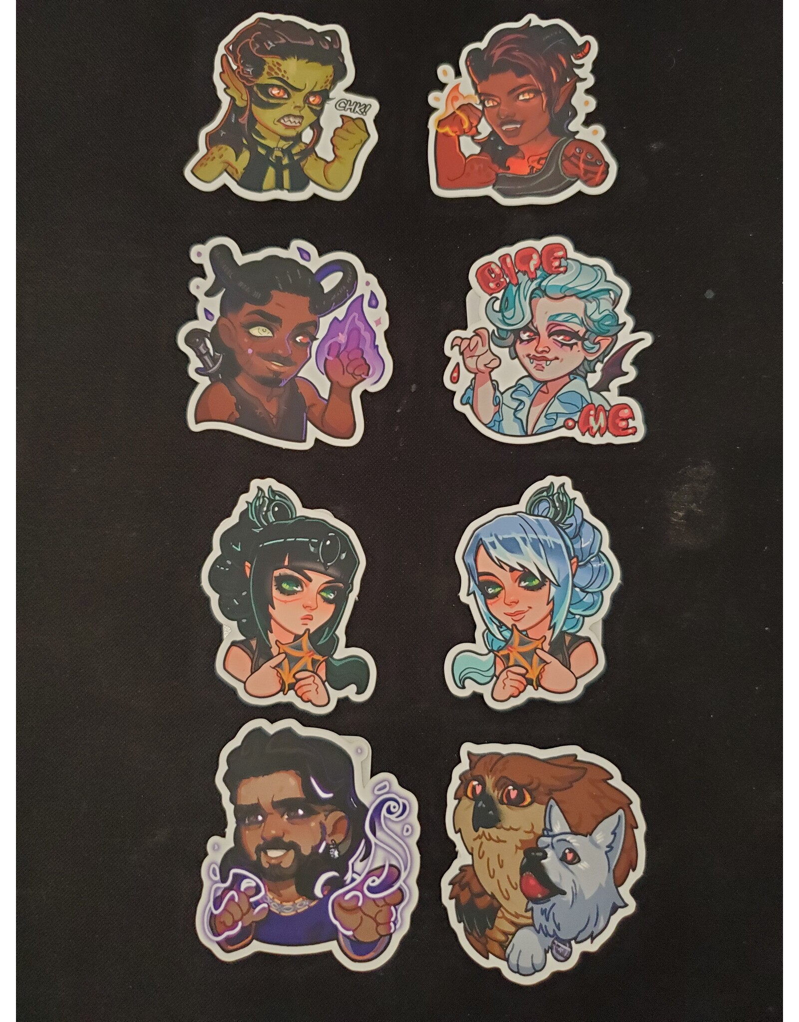 King's Plague Collective King's Plague Sticker - Baldur's Gate 3 Sticker Bundle (Set of 8)