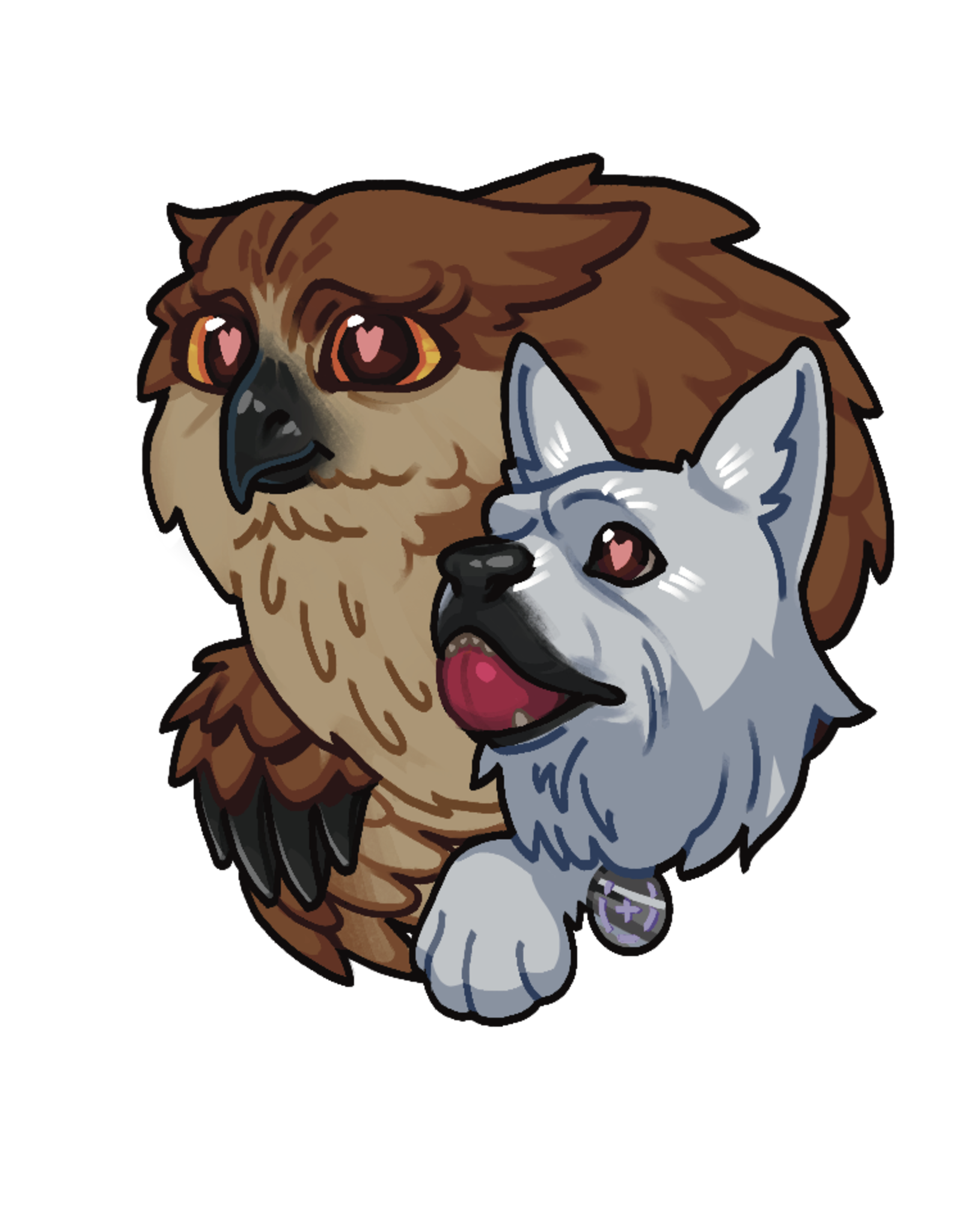 King's Plague Collective King's Plague Sticker - Scratch & Owlbear - Baldur's Gate 3