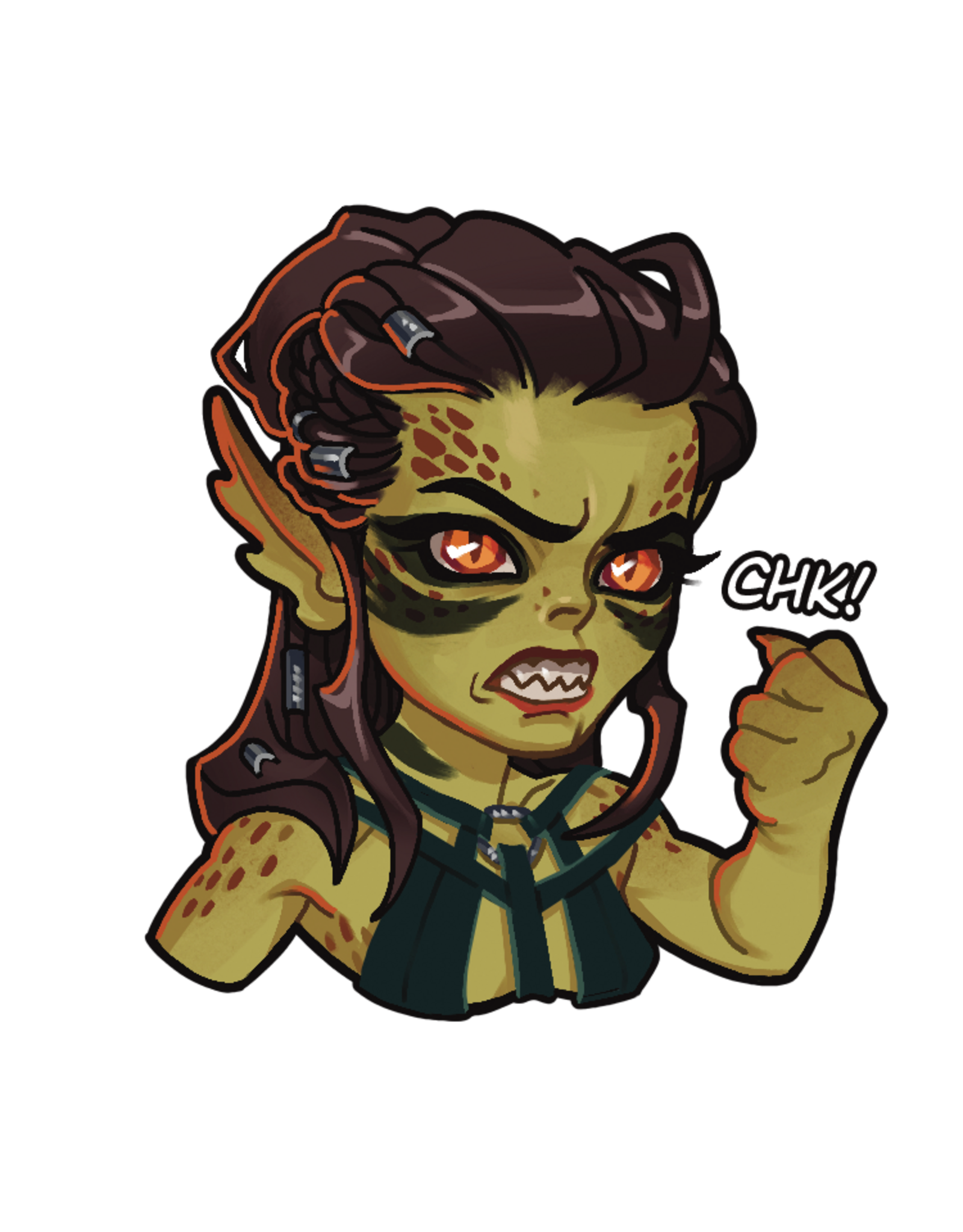 King's Plague Collective King's Plague Sticker - Lae'zel - Baldur's Gate 3