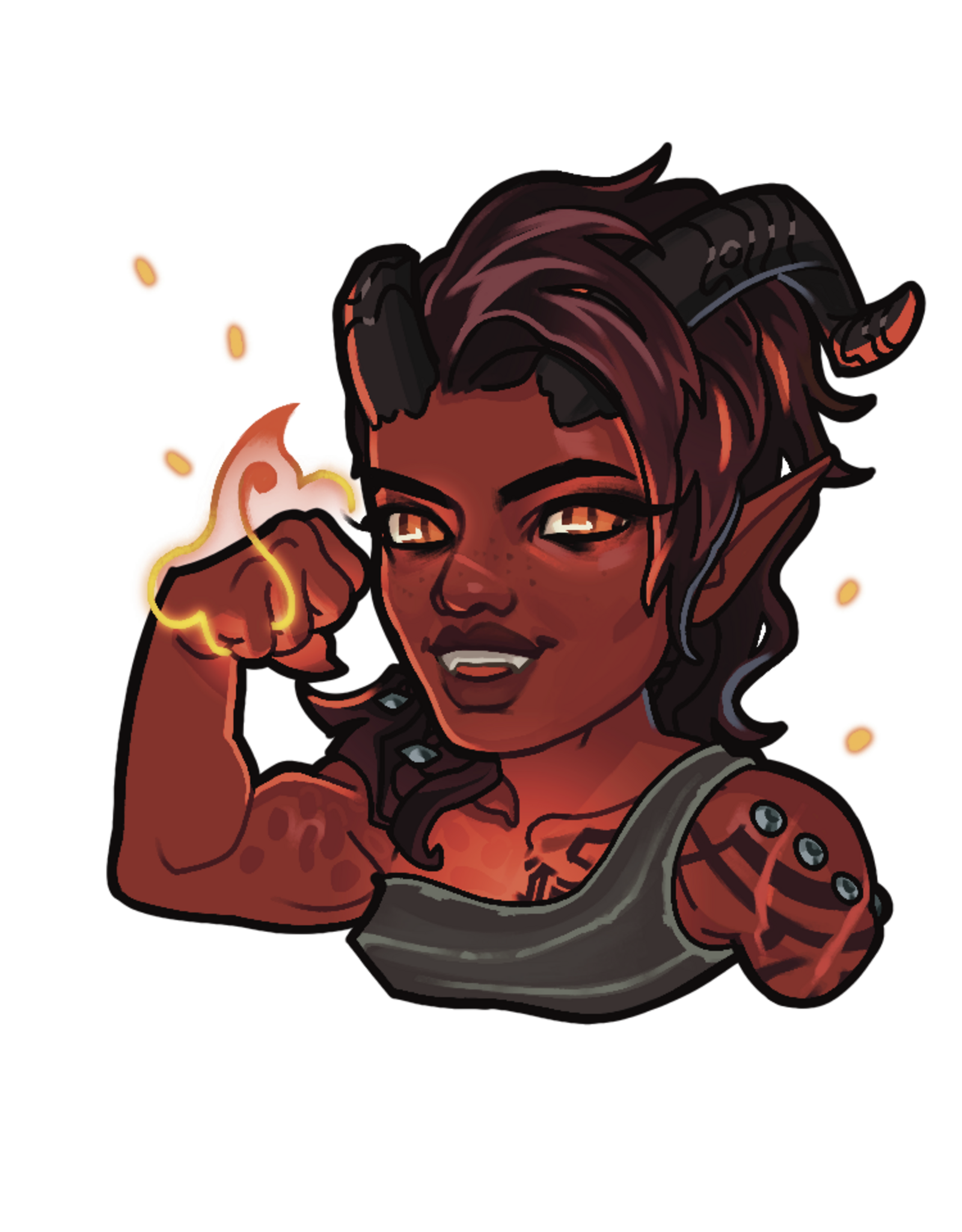 King's Plague Collective King's Plague Sticker - Karlach - Baldur's Gate 3