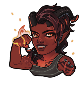 King's Plague Collective King's Plague Sticker - Karlach - Baldur's Gate 3