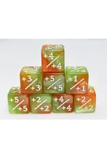 Foam Brain +1/+1 Green & Gold Counters for Magic - Set of 8