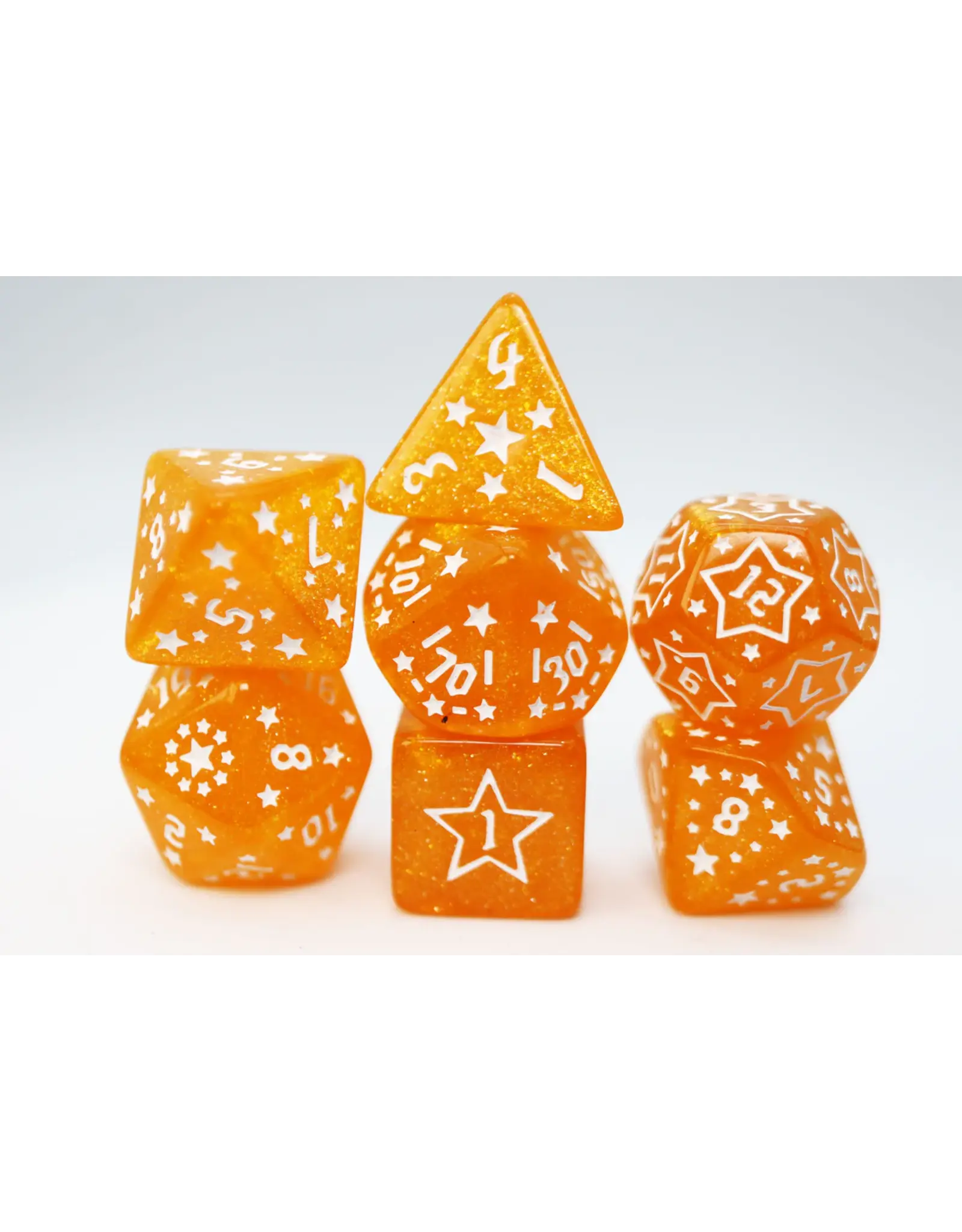 Foam Brain Shooting Stars: Sodium RPG Dice Set