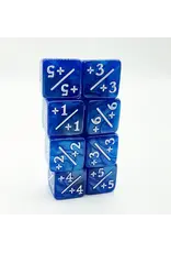 Foam Brain +1/+1 Pearl Blue Counters for Magic - Set of 8