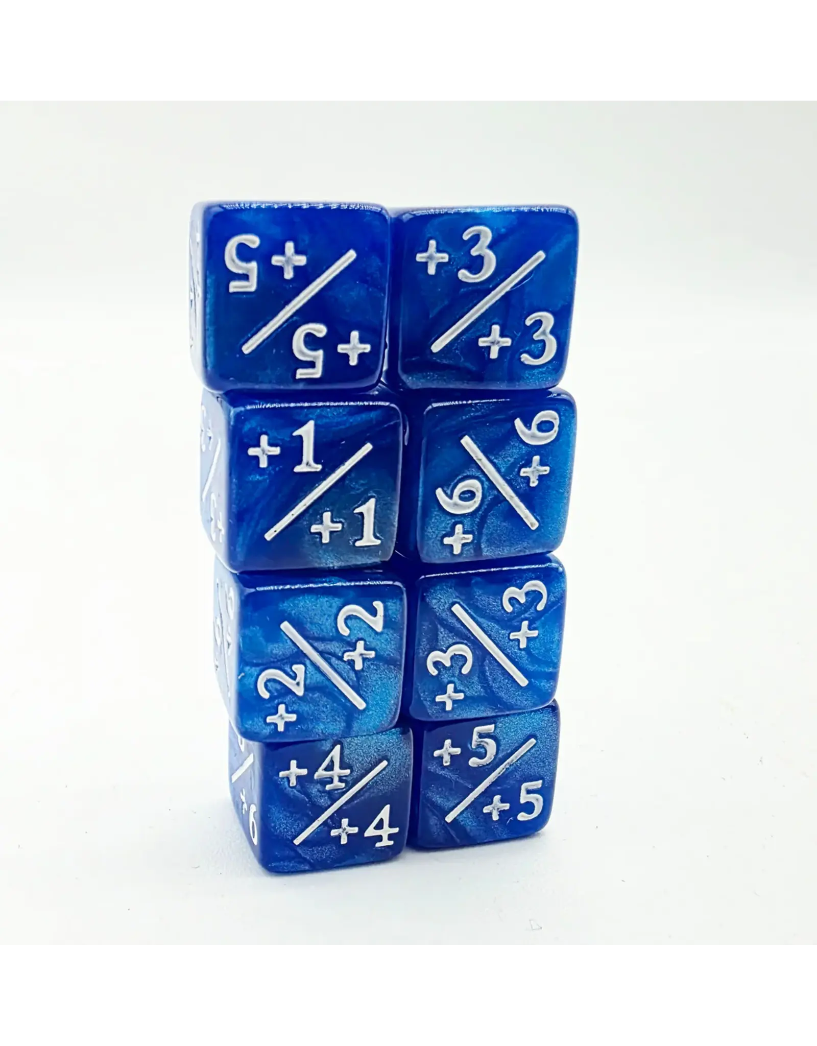 Foam Brain +1/+1 Pearl Blue Counters for Magic - Set of 8