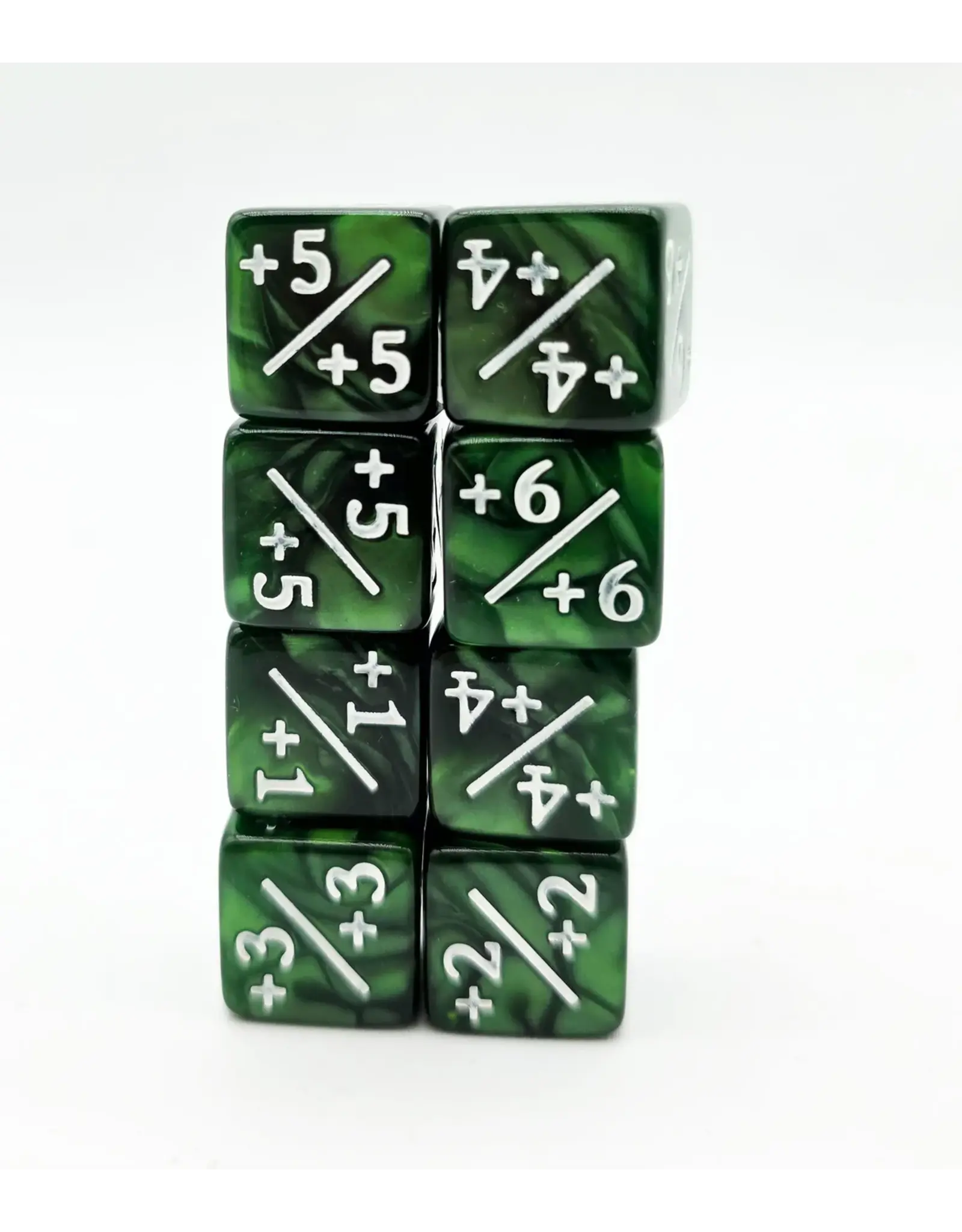 Foam Brain +1/+1 Pearl Green Counters for Magic - Set of 8
