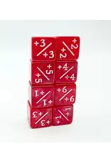 Foam Brain +1/+1 Pearl Red Counters for Magic - Set of 8