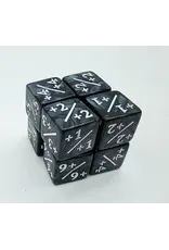 Foam Brain +1/+1 Pearl Black Counters with White for Magic - Set of 8