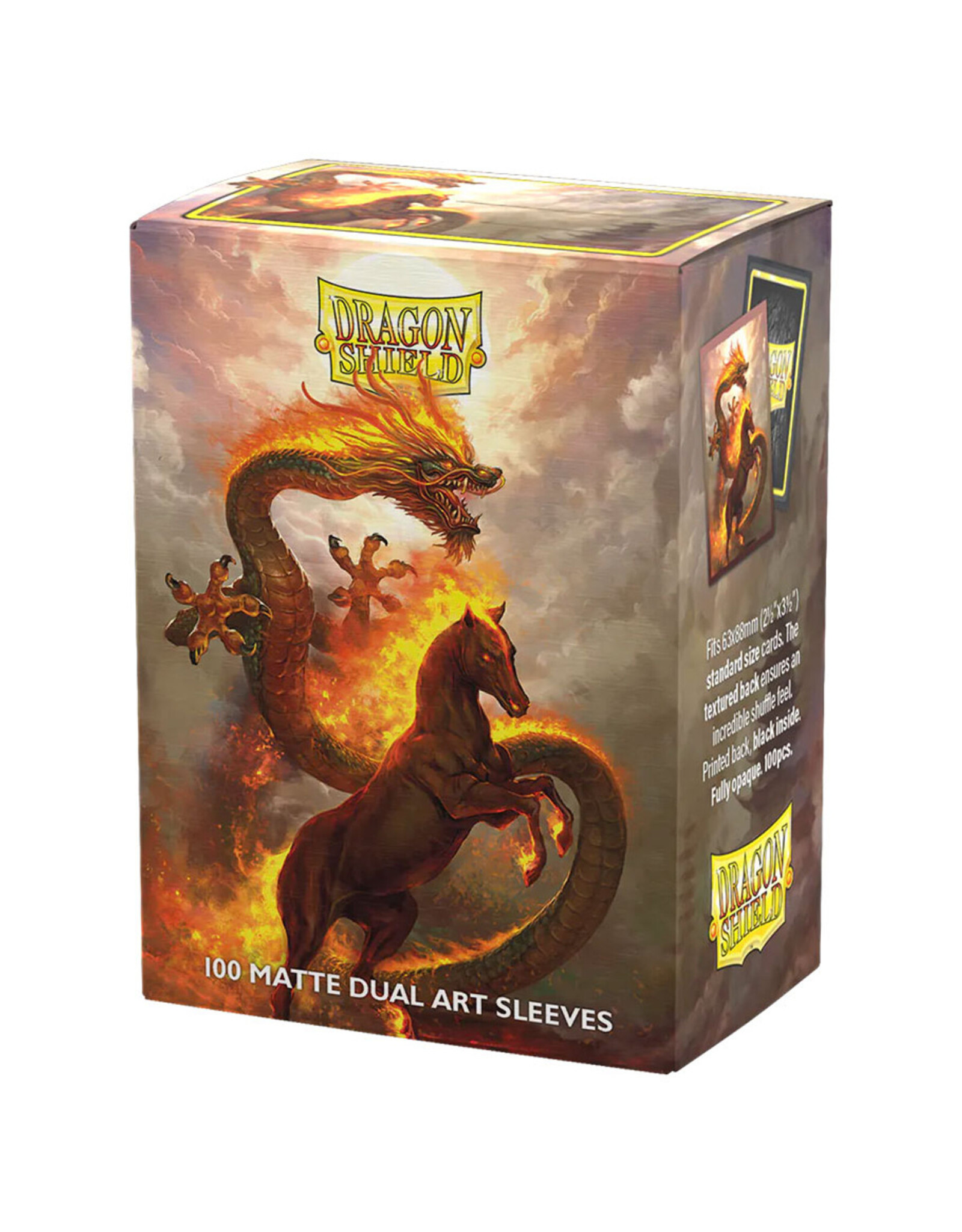 Dragon Shield Deck Protector: Art: Dual Matte: Fire Horse (100)