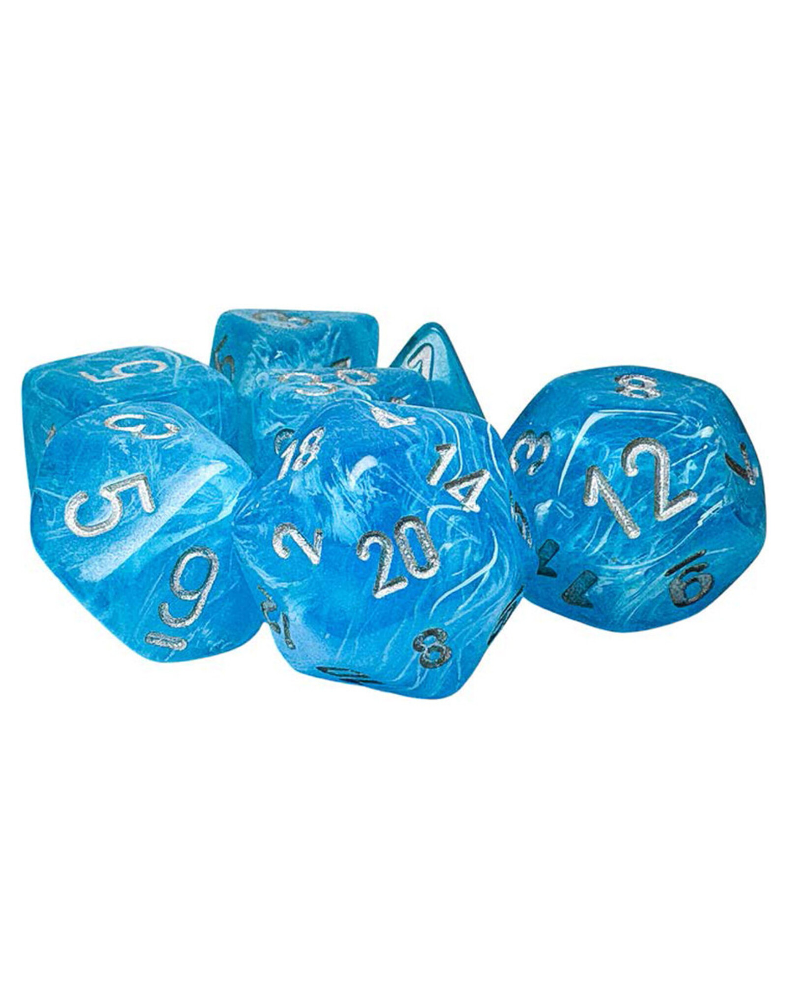 Chessex 7-set Mega Hedrals: Luminary Sky/Silver