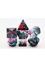 Foam Brain Sharp Edge Resin RPG Dice Set - Daytona