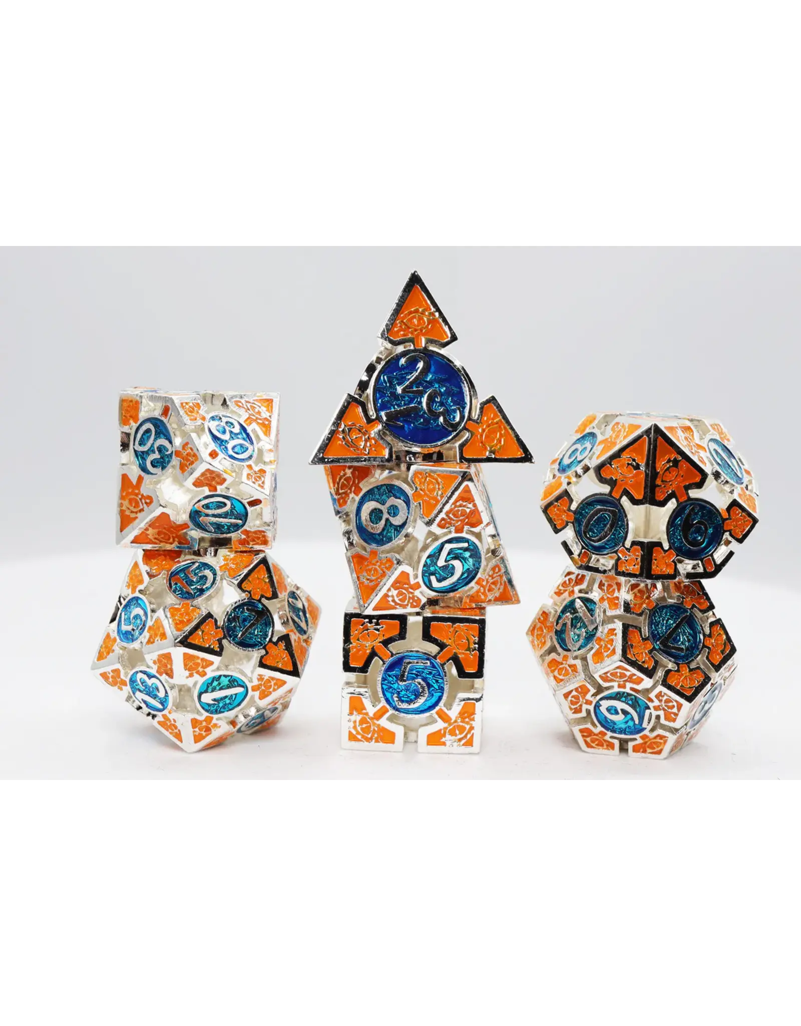Foam Brain Oculus: Intelligent - Metal RPG Dice Set