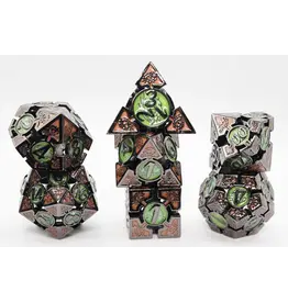 Foam Brain Oculus: Mesmerizing - Metal RPG Dice Set