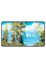 Ultra Pro Playmat: Stitched Edge: Bob Ross: Lakeside Path Ultra Pro Playmat: Stitched Edge: Bob Ross: Lakeside Path