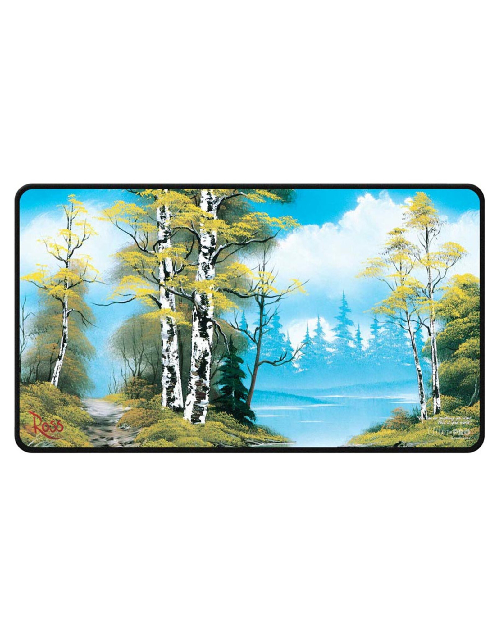 Ultra Pro Playmat: Stitched Edge: Bob Ross: Lakeside Path