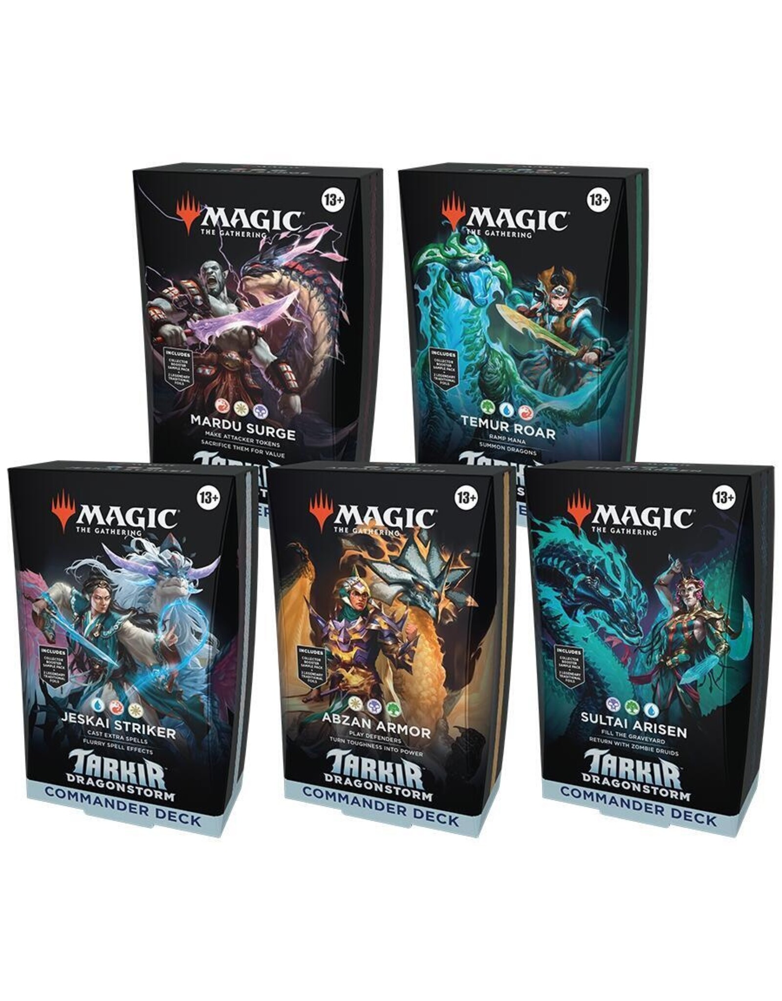 Magic Magic the Gathering CCG: Tarkir Dragonstorm Commander Deck Carton (5)