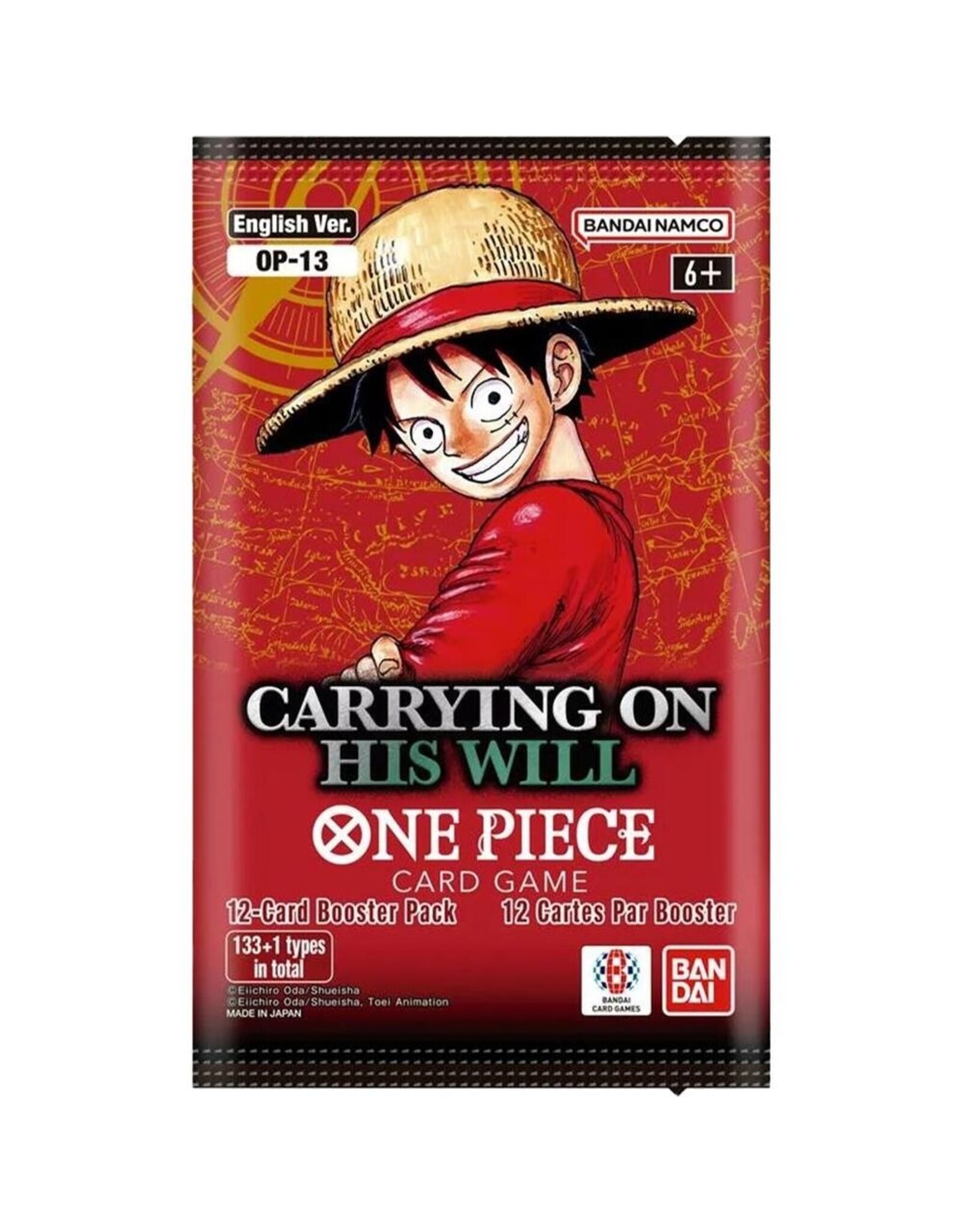 Bandai One Piece TCG: Carrying On His Will  Booster Pack
