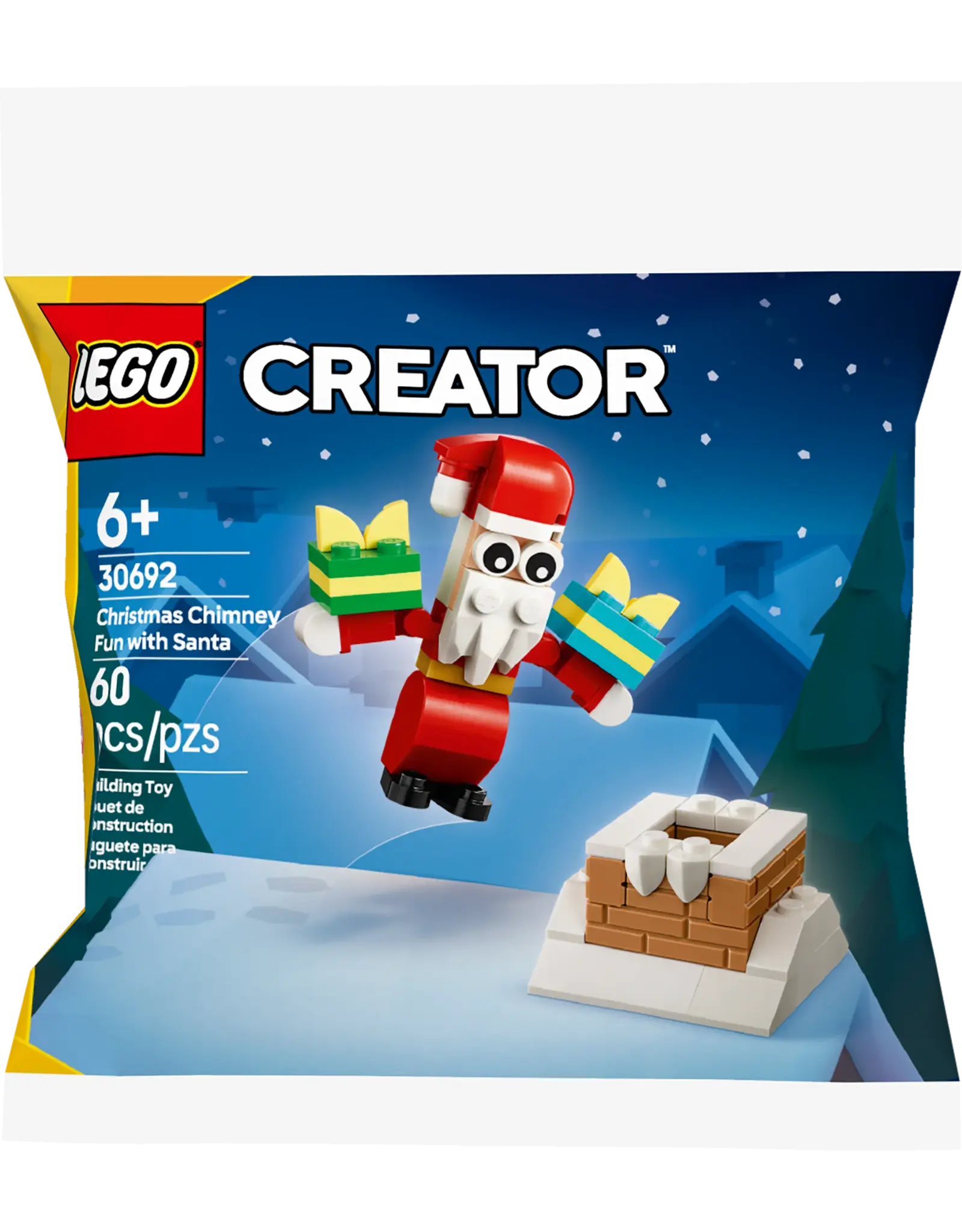 Lego Christmas Chimney Fun with Santa