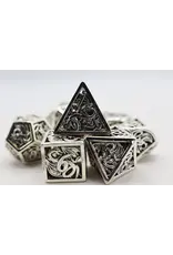 Foam Brain Dragon Essence: Mithril - Hollow Metal RPG Dice Set